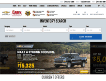 Tablet Screenshot of caseychevy.com